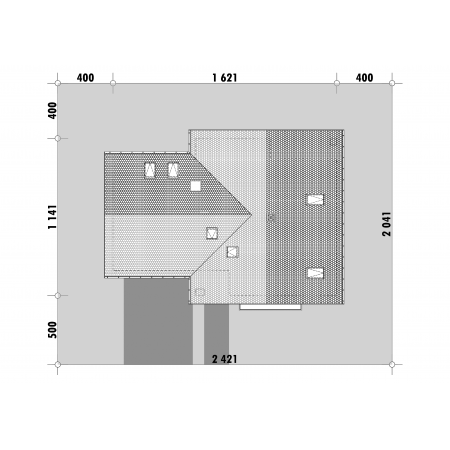 Dom z dwuspadowym dachem - usytuowanie na działce