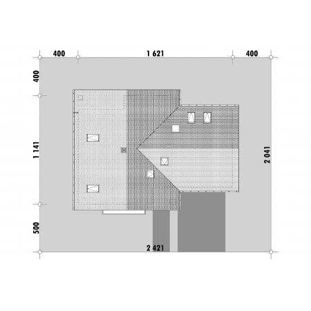 Dom z dwuspadowym dachem - usytuowanie na działce