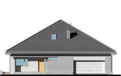 Wygodny dom o symetrycznym dachu - elewacja