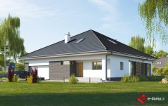E-261 Wygodny dom o symetrycznym dachu