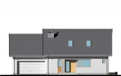 Dom z dwuspadowym dachem i 3 sypialniami - elewacja