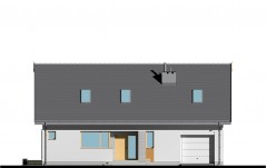 Dom typu stodoła z 4 sypialniami  - elewacja